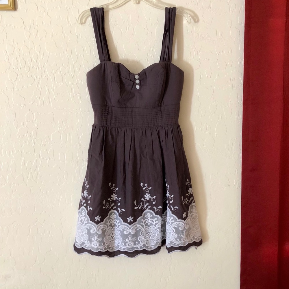 NEW Speechless gray and white Dress